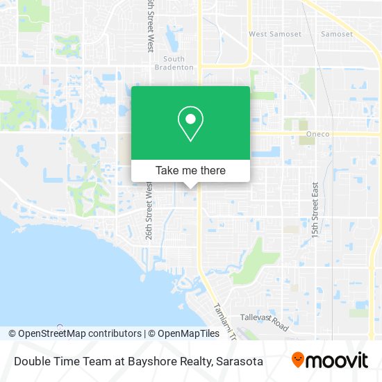 Mapa de Double Time Team at Bayshore Realty