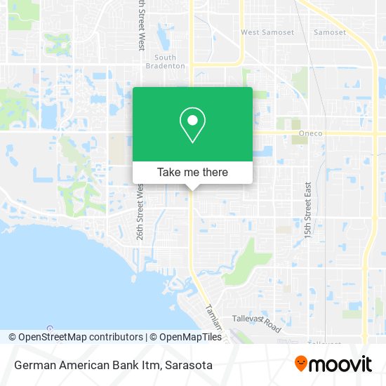 German American Bank Itm map