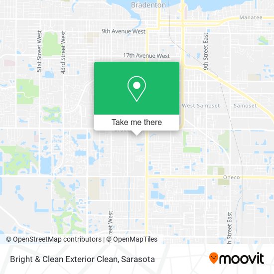 Bright & Clean Exterior Clean map