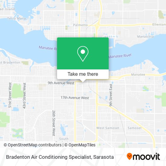 Mapa de Bradenton Air Conditioning Specialist