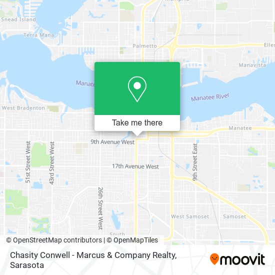 Chasity Conwell - Marcus & Company Realty map
