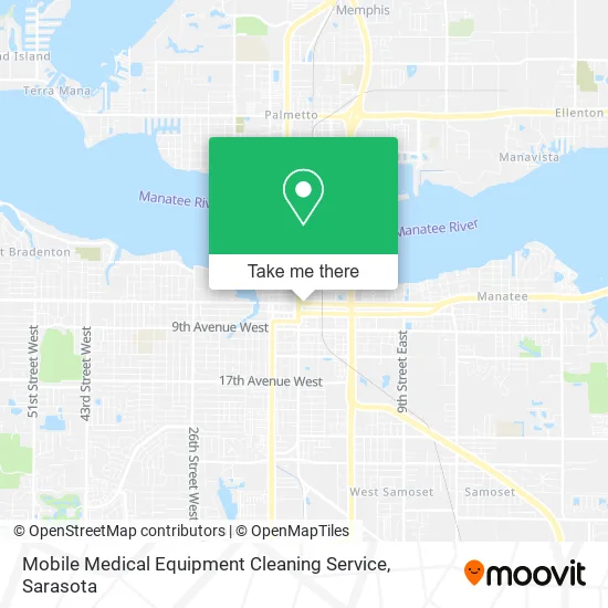 Mobile Medical Equipment Cleaning Service map