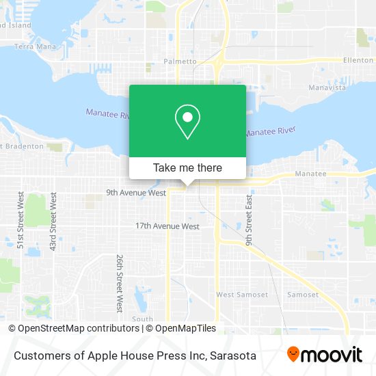 Customers of Apple House Press Inc map