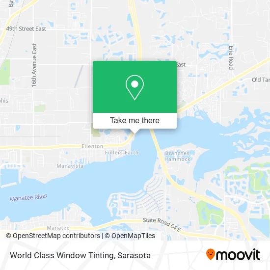 World Class Window Tinting map