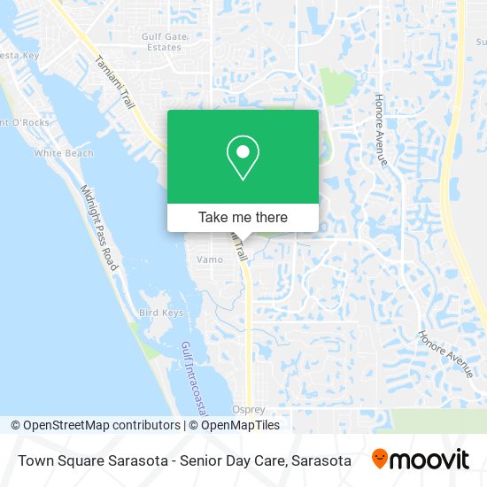 Town Square Sarasota - Senior Day Care map