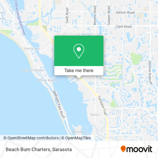 Beach Bum Charters map