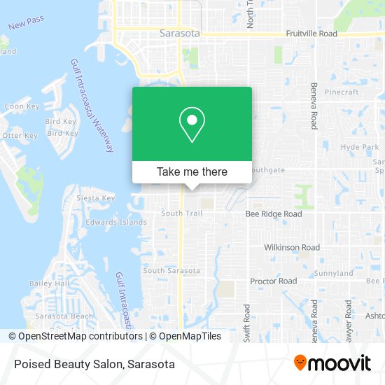 Mapa de Poised Beauty Salon