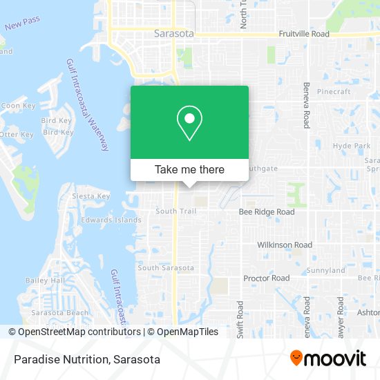 Paradise Nutrition map