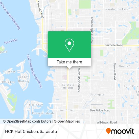 Mapa de HCK Hot Chicken