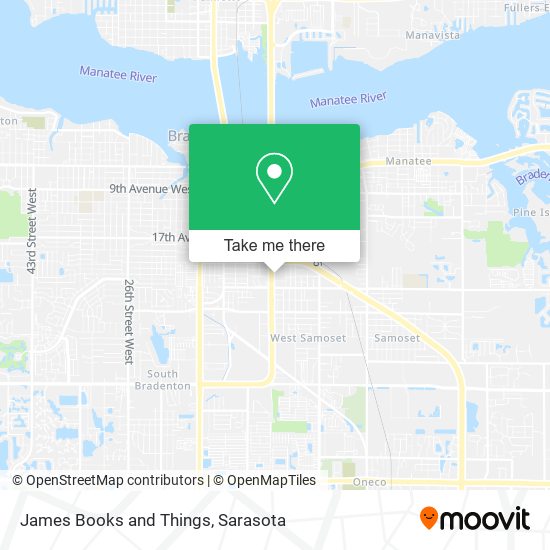 James Books and Things map