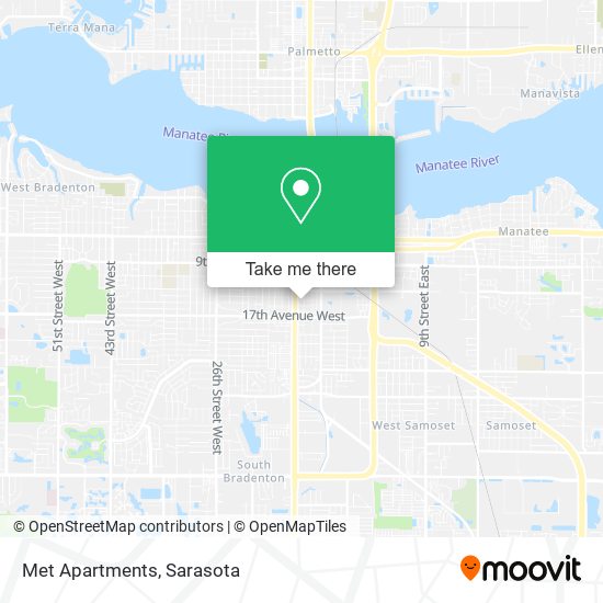 Met Apartments map