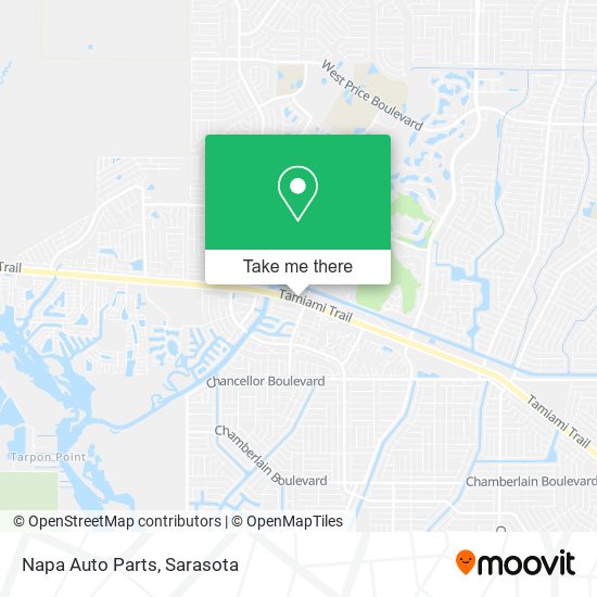 Mapa de Napa Auto Parts