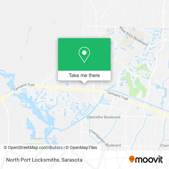North Port Locksmiths map
