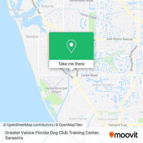 Greater Venice Florida Dog Club Training Center map