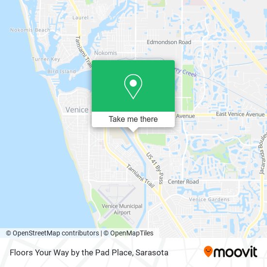 Floors Your Way by the Pad Place map