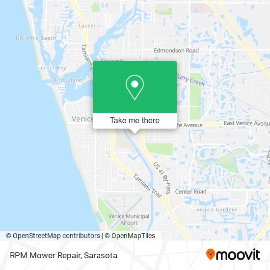 RPM Mower Repair map