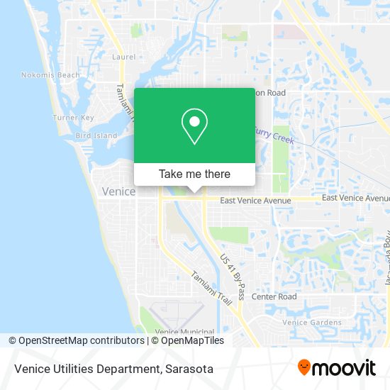 Venice Utilities Department map