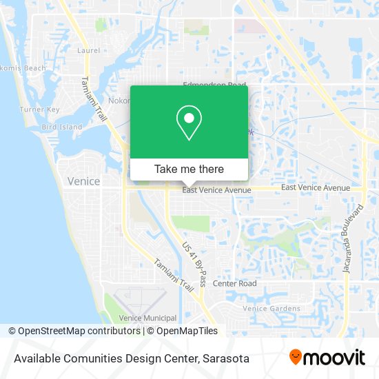 Mapa de Available Comunities Design Center