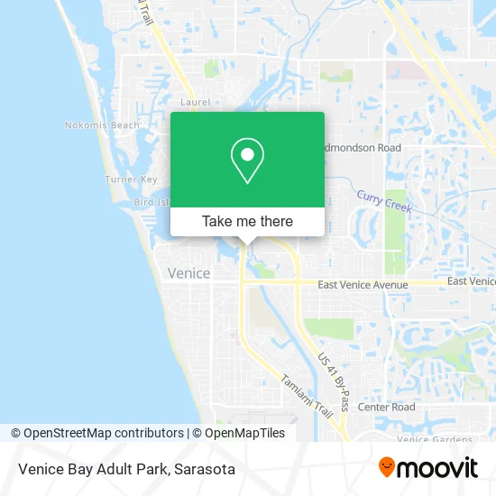 Venice Bay Adult Park map