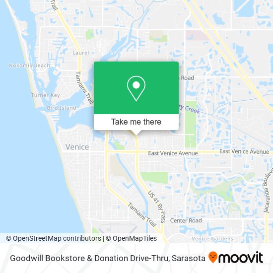 Goodwill Bookstore & Donation Drive-Thru map