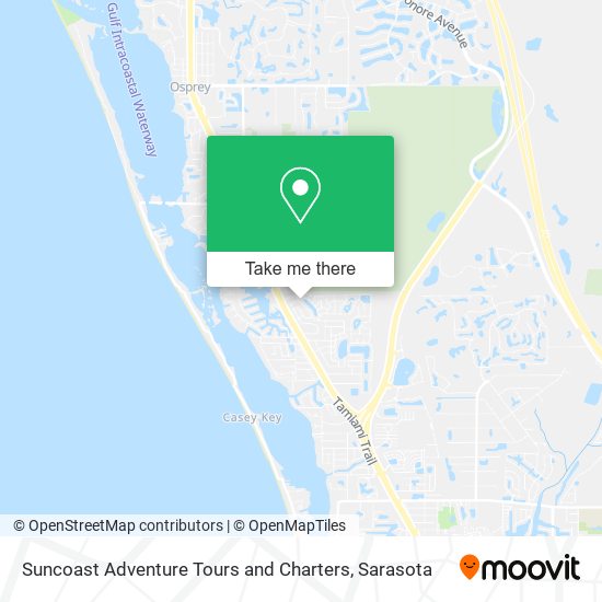 Suncoast Adventure Tours and Charters map