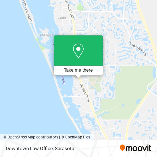 Downtown Law Office map