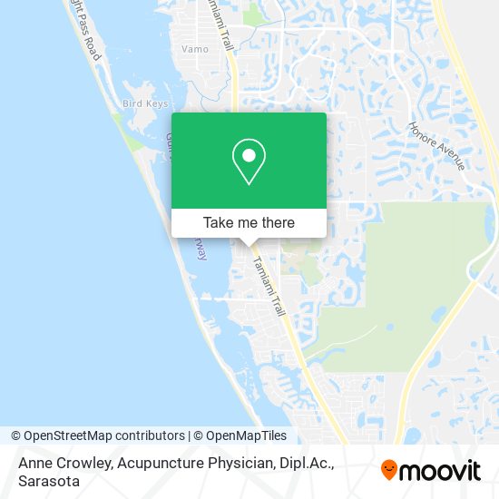 Anne Crowley, Acupuncture Physician, Dipl.Ac. map