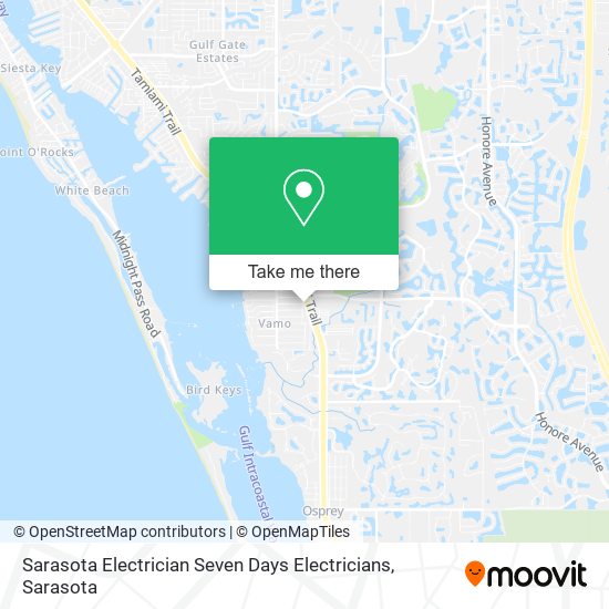 Mapa de Sarasota Electrician Seven Days Electricians