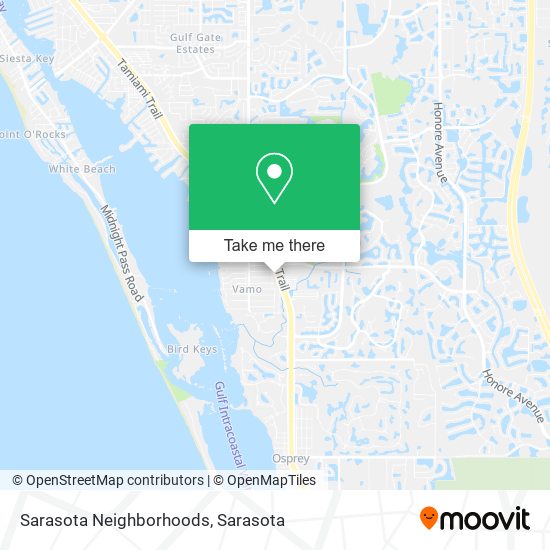 Mapa de Sarasota Neighborhoods