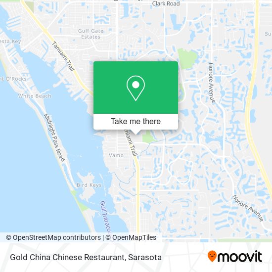 Mapa de Gold China Chinese Restaurant