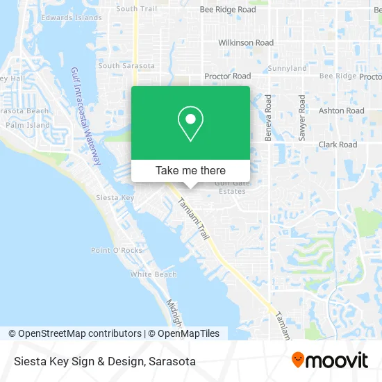 Siesta Key Sign & Design map
