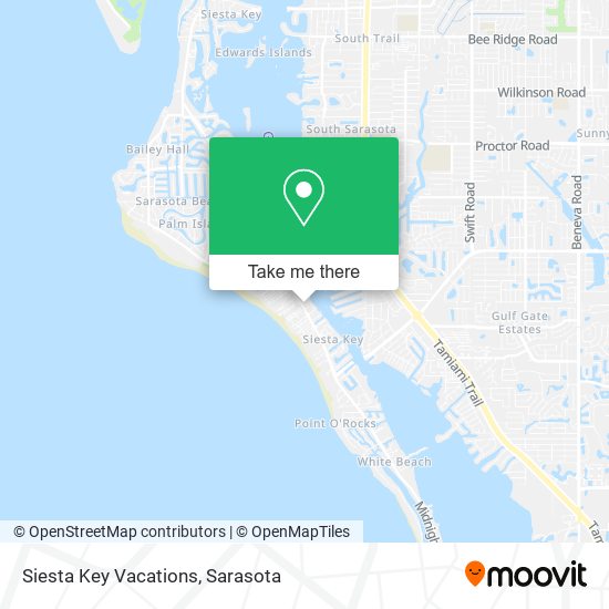 Mapa de Siesta Key Vacations
