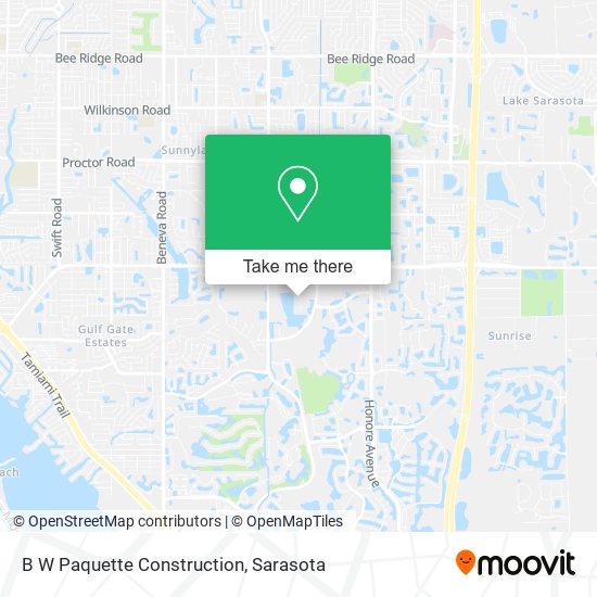 B W Paquette Construction map
