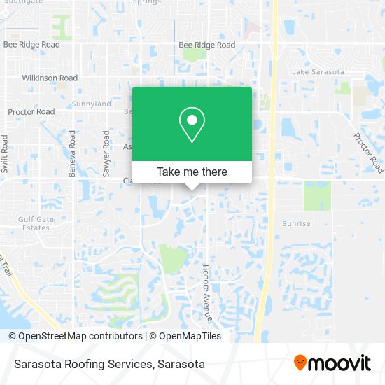 Sarasota Roofing Services map
