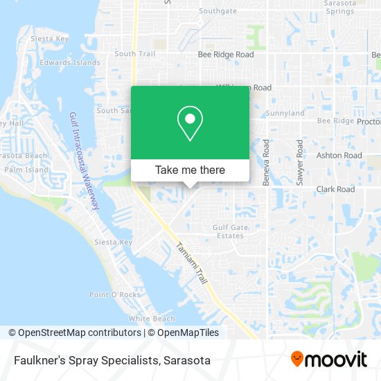 Faulkner's Spray Specialists map