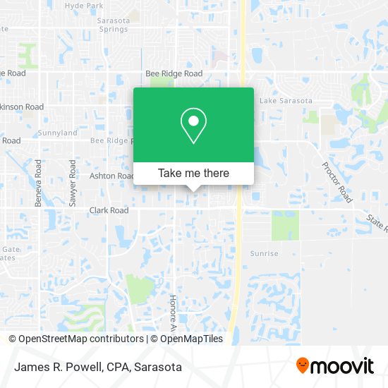 James R. Powell, CPA map