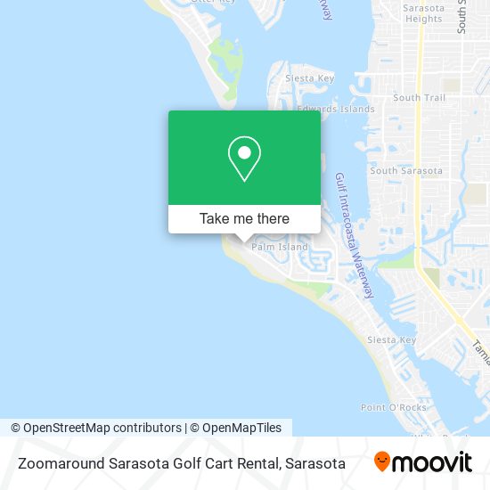 Mapa de Zoomaround Sarasota Golf Cart Rental