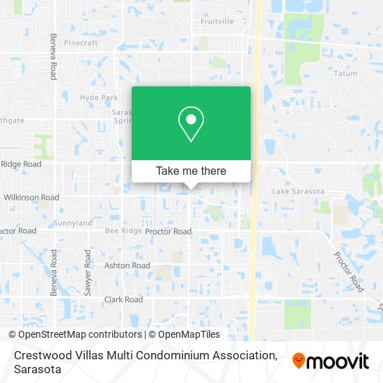 Crestwood Villas Multi Condominium Association map