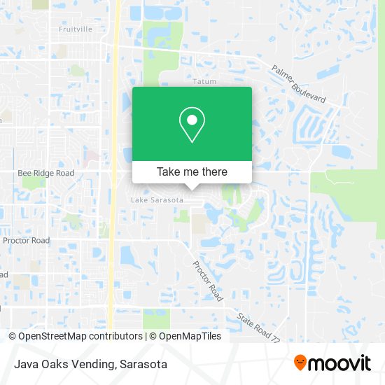 Java Oaks Vending map