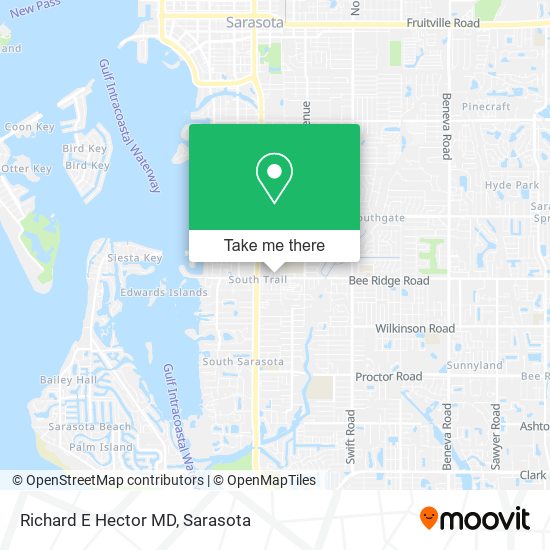 Richard E Hector MD map