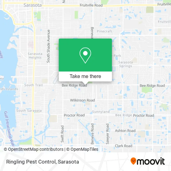 Ringling Pest Control map