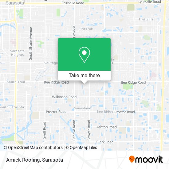 Amick Roofing map