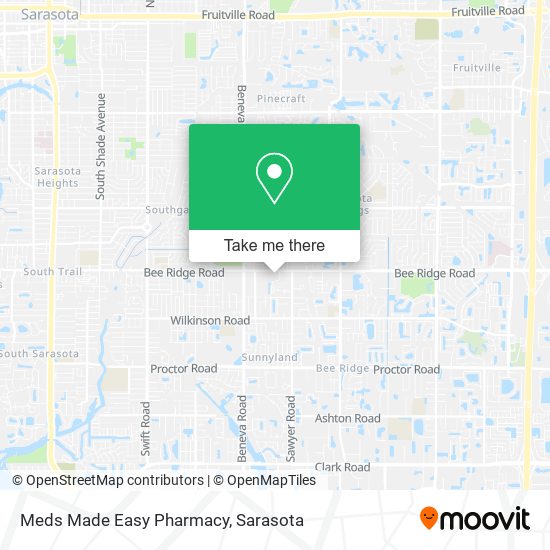 Meds Made Easy Pharmacy map