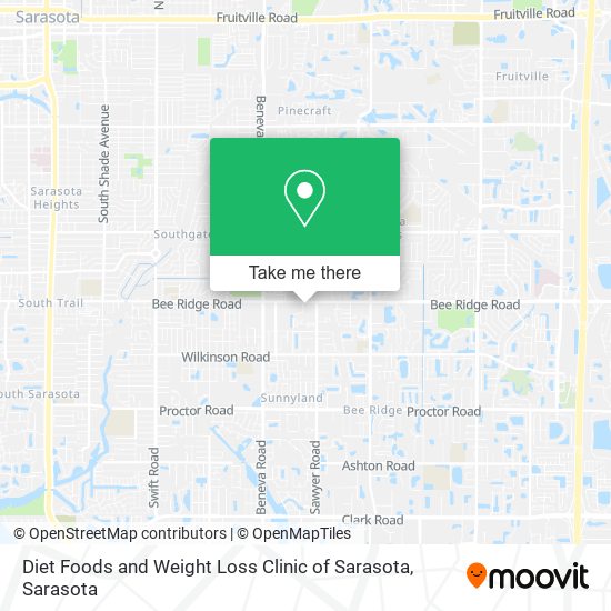 Diet Foods and Weight Loss Clinic of Sarasota map