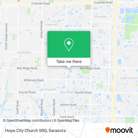 Mapa de Hope City Church SRQ