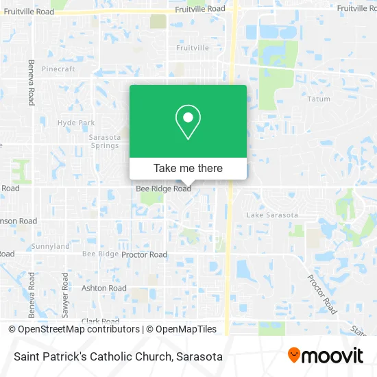 Saint Patrick's Catholic Church map