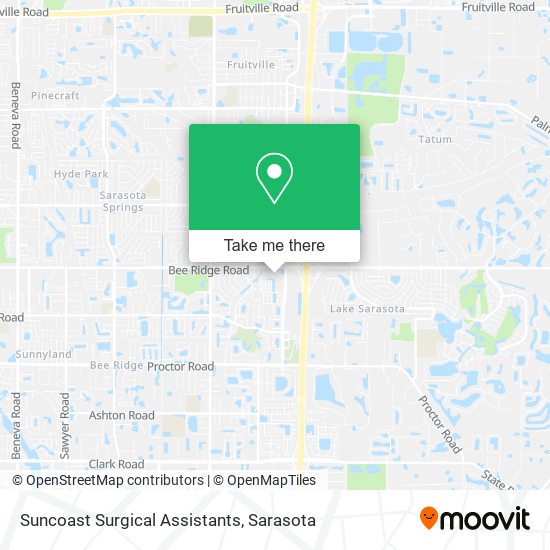 Suncoast Surgical Assistants map
