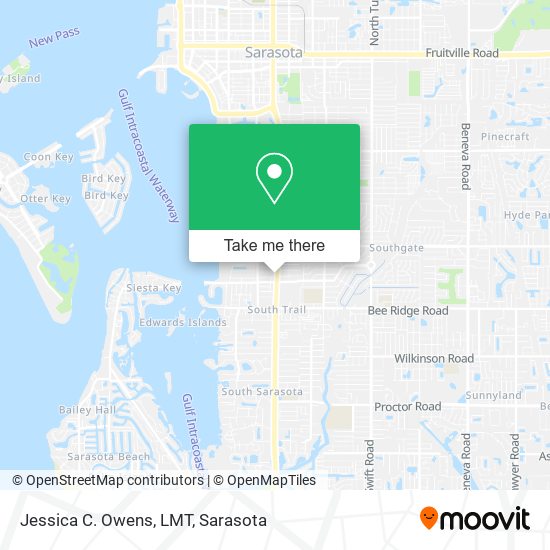 Jessica C. Owens, LMT map