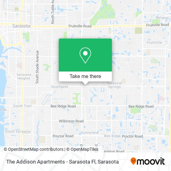 The Addison Apartments - Sarasota Fl map