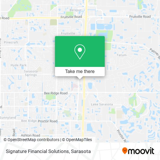 Mapa de Signature Financial Solutions